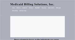 Desktop Screenshot of medicaidbillingsolutions.com