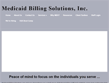 Tablet Screenshot of medicaidbillingsolutions.com